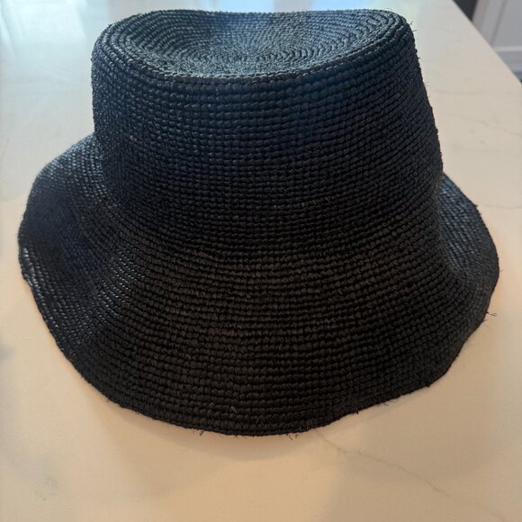 Jenni Kayne Crochet Raffia Sun Hat - Black - M/L main image 6